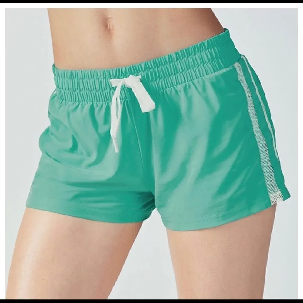 FABLETICS Pamela Drawstring Mesh Detail Shorts